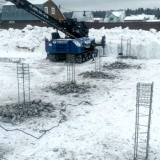 Фундаменты на забивных ЖБ сваях