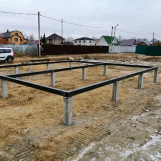 Фундаменты на забивных ЖБ сваях
